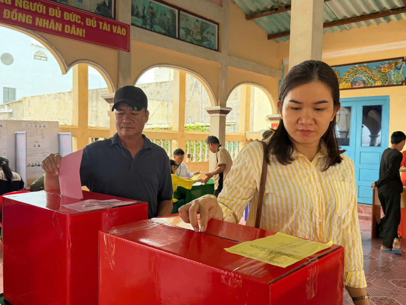 Đặc khu Phú Quý đạt tỷ lệ 100% cử tri tham gia bầu cử.