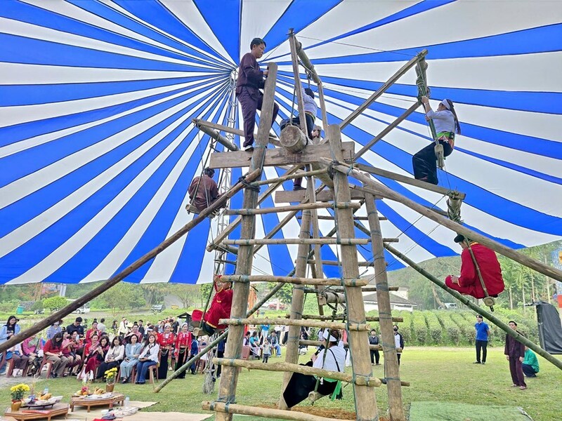 Hội Ví đu của người Mường lần đầu tiên được tái hiện tại Làng Văn hóa - Du lịch các dân tộc Việt Nam