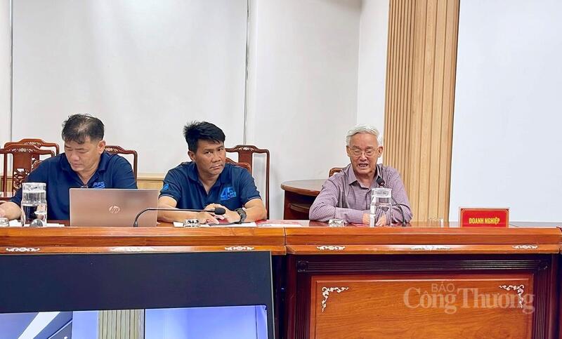 Ông Phạm Thái Bình, Chủ tịch Hội đồng quản trị Công ty Cổ phần Nông nghiệp Công nghệ cao Trung An phát biểu ý kiến