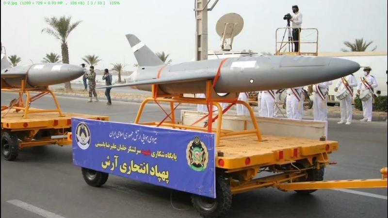 UAV Arash-2 của Iran có thể tấn công mục tiêu ở khoảng cách xa và mang đầu đạn lớn.