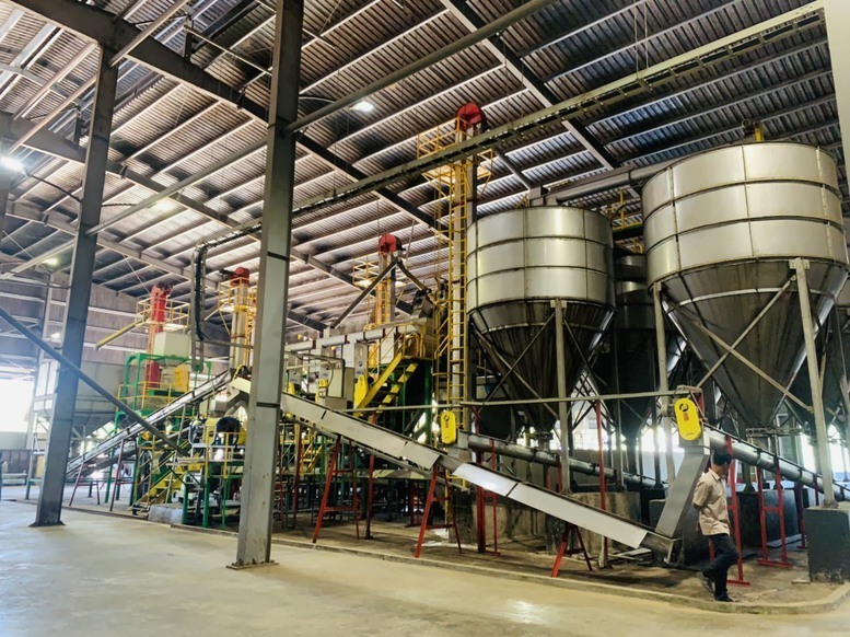 Một dây chuyền sản xuất trà Cascara có công suất 10 tấn quả chín/ngày, tương đương 1 tấn trà thành phẩm/ngày - Ảnh: VGP