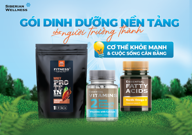 Gói dinh dưỡng nền tảng cho người trưởng thành cung cấp những vi chất thiết yếu