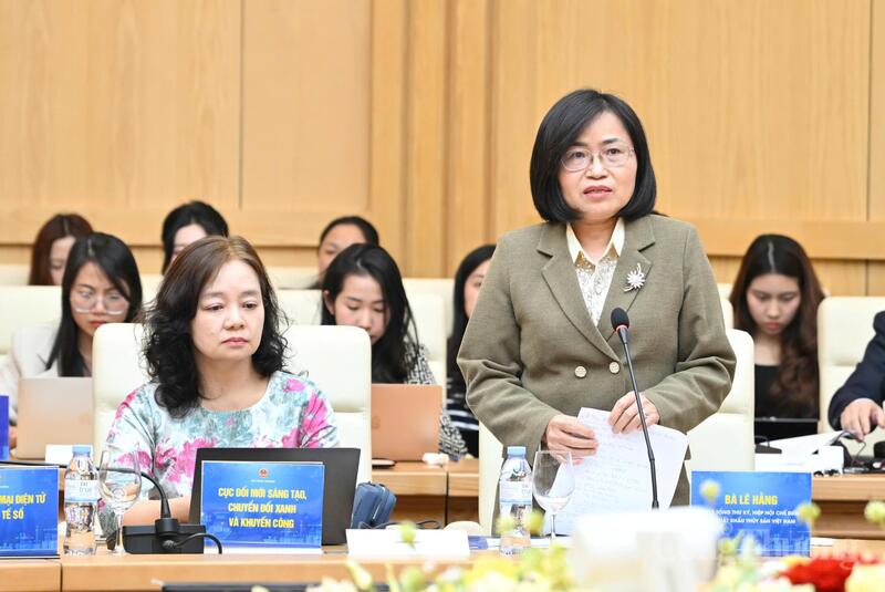 Bà Lê Hằng - Phó Tổng Thư ký Hiệp hội Chế biến và Xuất khẩu Thủy sản Việt Nam (VASEP). Ảnh: Cấn Dũng