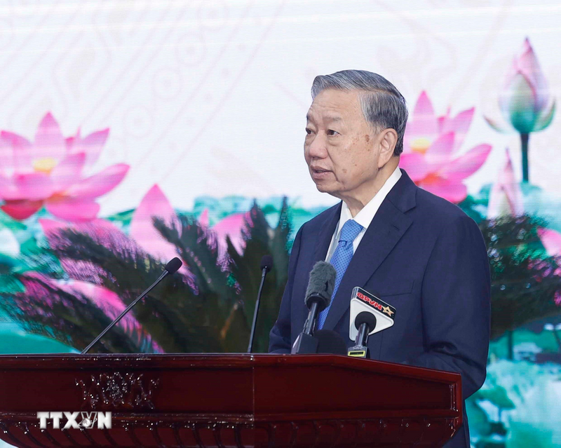 Tổng Bí thư Tô Lâm phát biểu chỉ đạo. Ảnh: Thống Nhất/ TTXVN