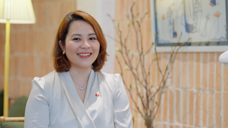 Bà Trần Thùy Linh - Giám đốc Quản lý Giá trị Khách hàng Techcombank