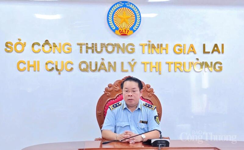 Ông Lê Hồng Hà - Chi cục trưởng Chi cục Quản lý thị trường Gia Lai. Ảnh: Hiền Mai