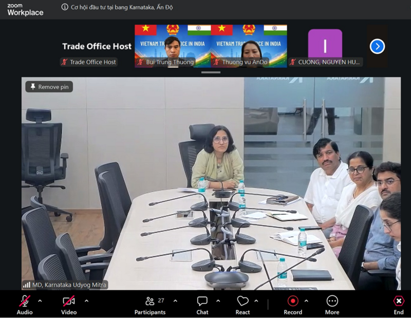 Cơ quan xúc tiến đầu tư của bang Karnataka trình bày về chính sách thu hút đầu tư của bang