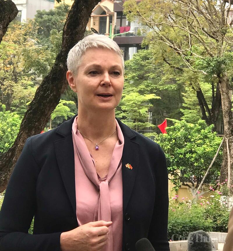 Đại sứ Na Uy tại Việt Nam - bà Hilde Solbakken. Ảnh: Bảo Thoa