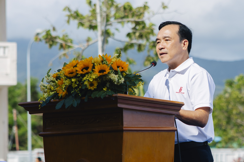 Ông Nguyễn Ngọc Thắng - Phó Tổng giám đốc Saigon Co.op phát biểu tại Lễ khai mạc.