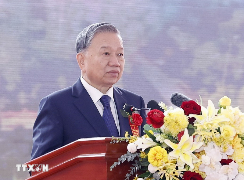 Tổng Bí thư Tô Lâm phát biểu. Ảnh: Thống Nhất/TTXVN