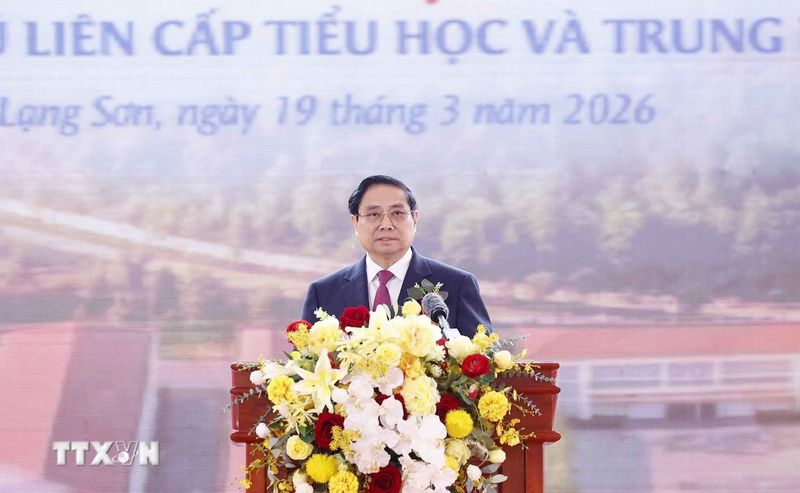 Thủ tướng Phạm Minh Chính phát biểu. Ảnh: Thống Nhất/TTXVN