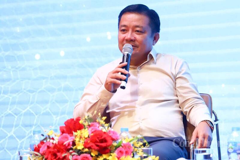 Ông Huỳnh Quang Liêm, Phó Bí thư Đảng uỷ, Thành viên Hội đồng thành viên, Tổng giám đốc Tập đoàn VNPT phát biểu tại sự kiện.