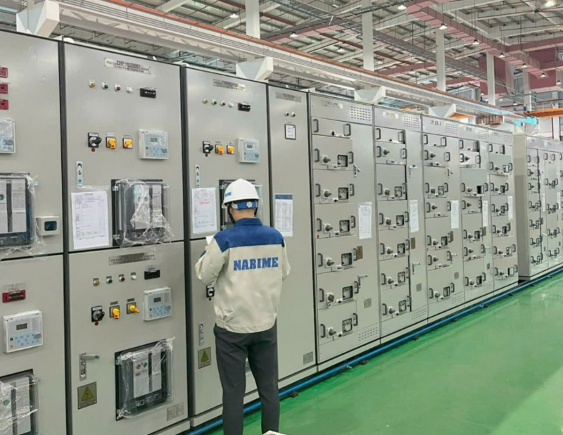 Kết quả lắp đặt, chạy thử tại Nhà máy Nhiệt điện Vũng Áng 2 cho thấy hệ thống vận hành ổn định liên tục, đảm bảo an toàn điện, độ tin cậy cao. Ảnh: Q.N