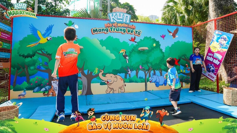 Những Booth games vừa học, vừa chơi, bảo vệ muôn loài là nhiệm vụ của tất cả mọi người, kể cả trẻ nhỏ.