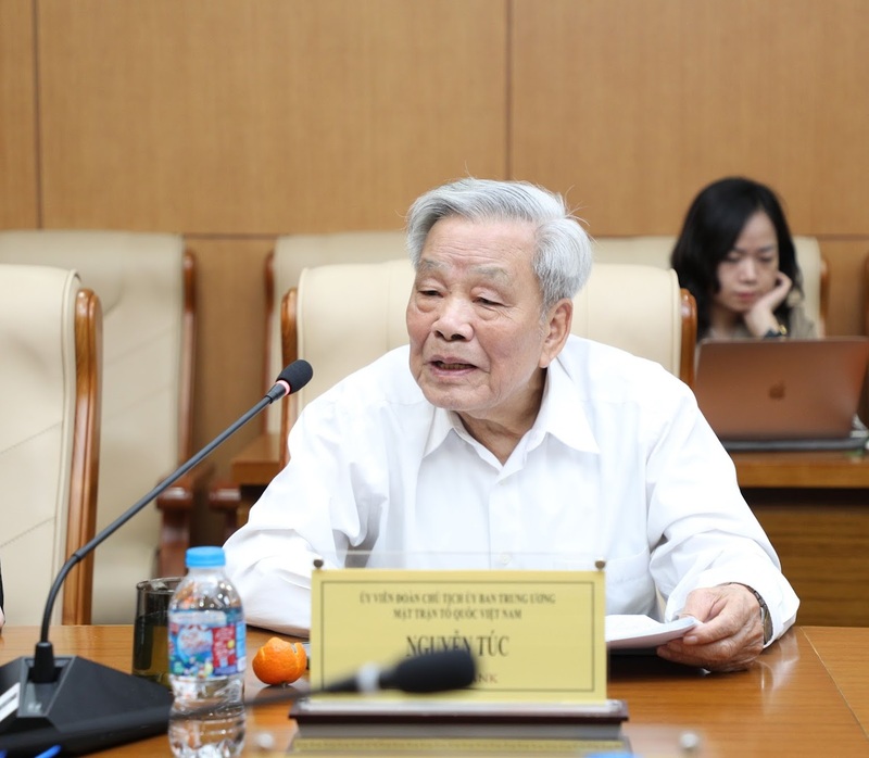 Ông Nguyễn Túc - Ủy viên Đoàn Chủ tịch Ủy ban Trung ương Mặt trận Tổ quốc Việt Nam. Ảnh: H.Y