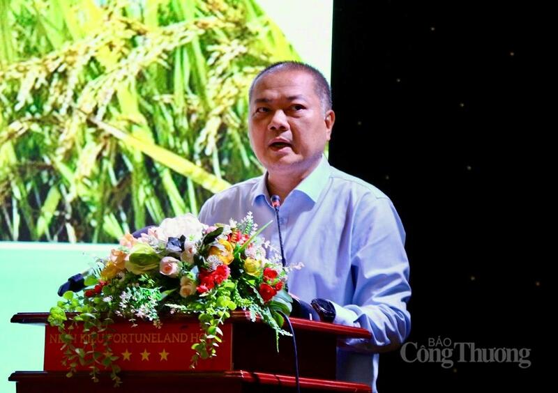 Ông Nguyễn Anh Sơn, Cục trưởng Cục Xuất nhập khẩu, Bộ Công Thương phát biểu tại hội nghị.