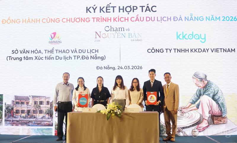 Ký kết đồng hành cùng chương trình kích cầu du lịch Đà Nẵng năm 2026 giữa Trung tâm Xúc tiến Du lịch Đà Nẵng với Công ty TNHH KKDAY Vietnam