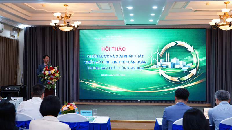 Hội thảo: "Chiến lược và giải pháp phát triển mô hình kinh tế tuần hoàn trong sản xuất công nghiệp”.