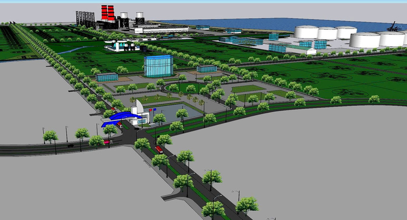 Phối cảnh dự án Nhà máy điện khí tại Khu công nghiệp Sơn Mỹ. Ảnh: ĐVCC