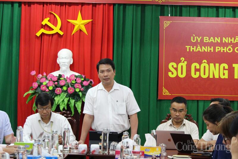 Ông Hà Vũ Sơn Giám đốc Sở Công Thương thành phố Cần Thơ phát biểu tại hội nghị.