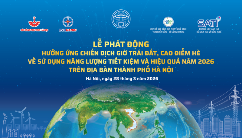 Sáng ngày 28/3, tại Công viên Thống Nhất, UBND Thành phố Hà Nội sẽ phát động “Hưởng ứng Chiến dịch Giờ Trái đất.