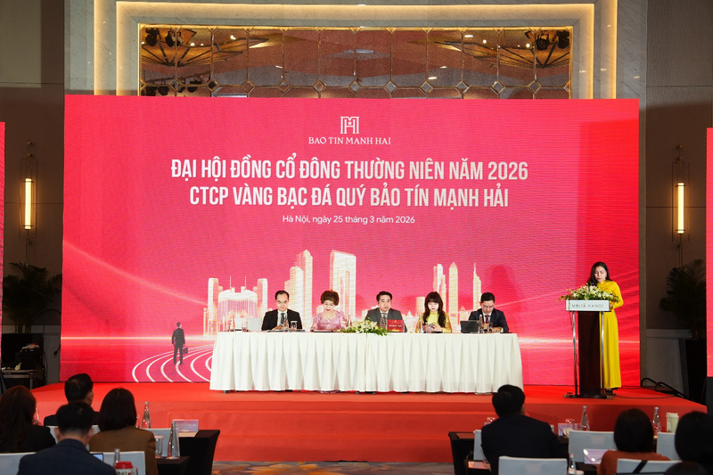 Đại hội đồng cổ đông thường niên năm 2026 CTCP Vàng bạc Đá quý Bảo Tín Mạnh Hải.