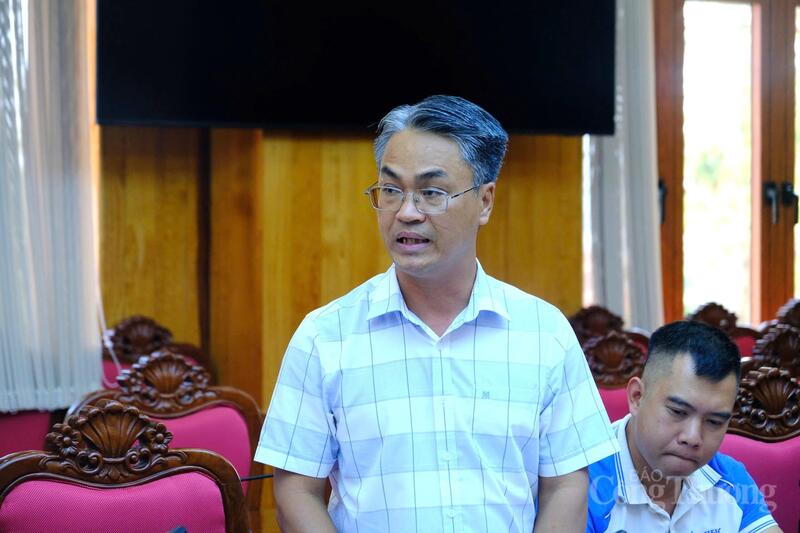 Ông Hồ Minh Ngọc, Phó Tổng giám đốc Công ty Cổ phẩn Tập đoàn Thái Bình Dương (dự án Nhà máy nhiệt điện Sơn Mỹ I). Ảnh: Lê Sơn