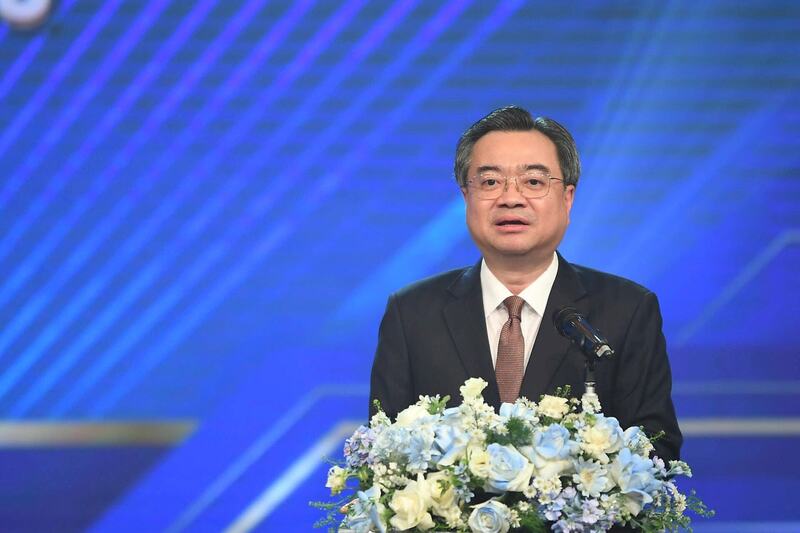 Ủy viên Bộ Chính trị, Bí thư Trung ương Đảng, Trưởng ban Chính sách, Chiến lược Trung ương Nguyễn Thanh Nghị phát biểu.