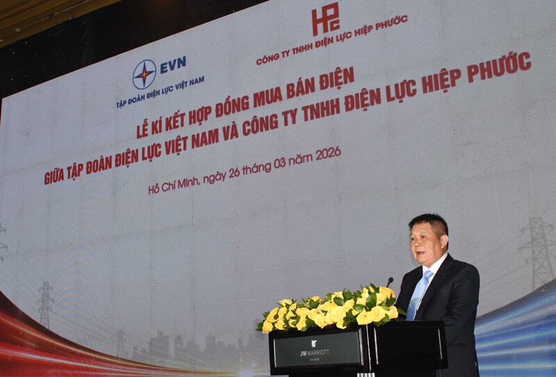 Ông Lê Văn Tám, Chủ tịch Công ty TNHH Điện lực Hiệp Phước. Ảnh: Thanh Minh.