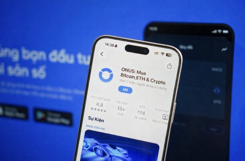 Sàn giao dịch tiền mã hóa ONUS. Ảnh: Văn Tân.