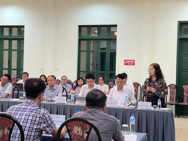 Bà Nguyễn Thị Lâm Giang, Cục trưởng Cục Đổi mới sáng tạo, Chuyển đổi xanh và Khuyến công phát biểu.