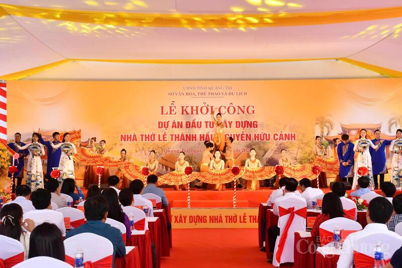 Lễ khởi công Dự án đầu tư xây dựng Nhà thờ Lễ Thành hầu Nguyễn Hữu Cảnh được tổ chức tại xã Trường Ninh, tỉnh Quảng Trị