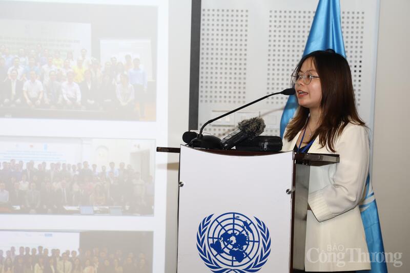 Bà Nguyễn Lê Khánh Linh, chuyên gia kỹ thuật của PoA Carbon, CORSIA được triển khai từ năm 2021 và đến nay đã có 130 quốc gia tham gia.