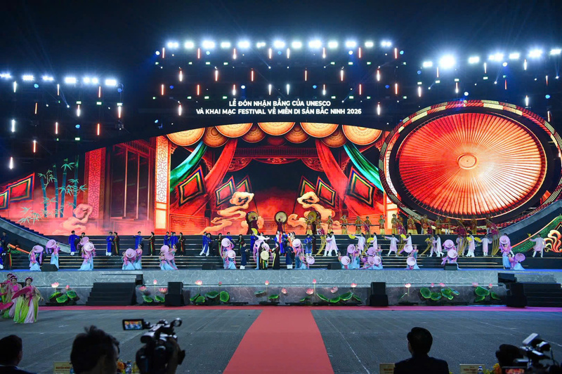 Khai mạc Festival “Về miền di sản Bắc Ninh 2026”. Ảnh: BTC