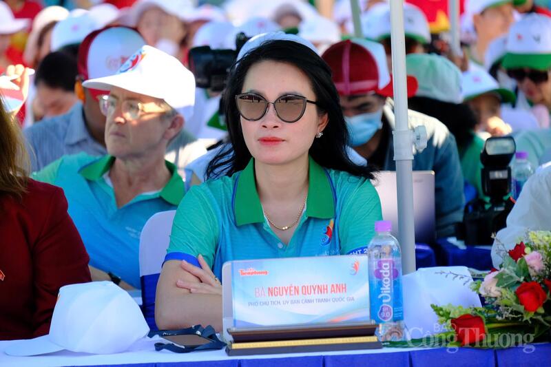 Bà Nguyễn Quỳnh Anh, Phó Chủ tịch Ủy ban Cạnh tranh quốc gia tại lễ phát động. Ảnh: Lê Sơn