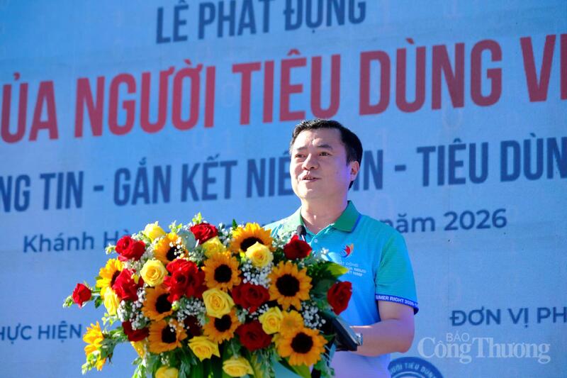 Thứ trưởng Nguyễn Sinh Nhật Tân phát biểu tại lễ phát động. Ảnh: Lê Sơn