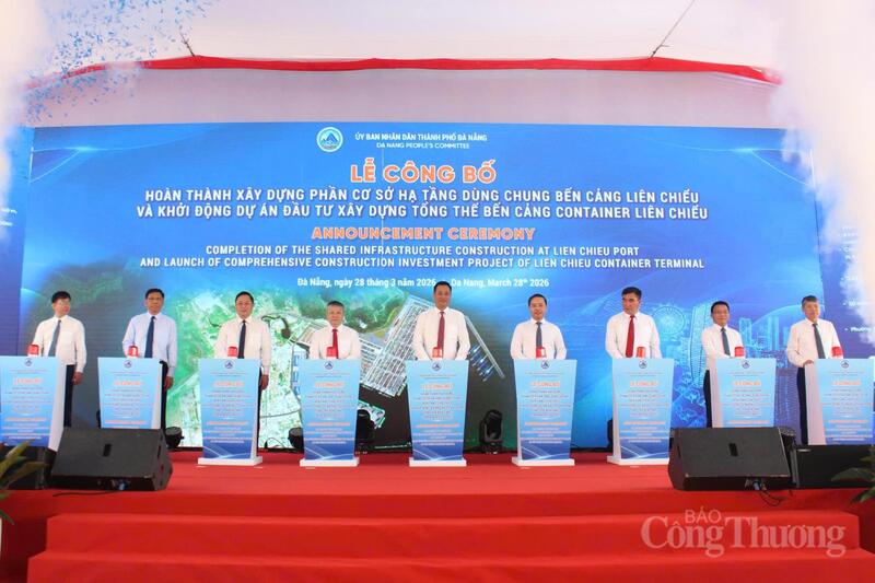 TP. Đà Nẵng công bố hoàn thành xây dựng phần cơ sở hạ tầng dùng chung bến cảng Liên Chiểu
