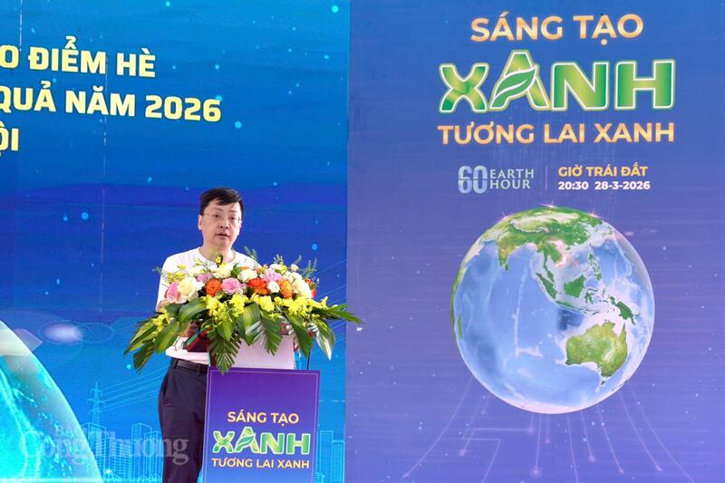 Ông Đặng Hải Dũng, Phó Cục trưởng Cục Đổi mới sáng tạo, Chuyển đổi xanh và Khuyến công phát biểu tại sự kiện. Ảnh: Hoàng Loan