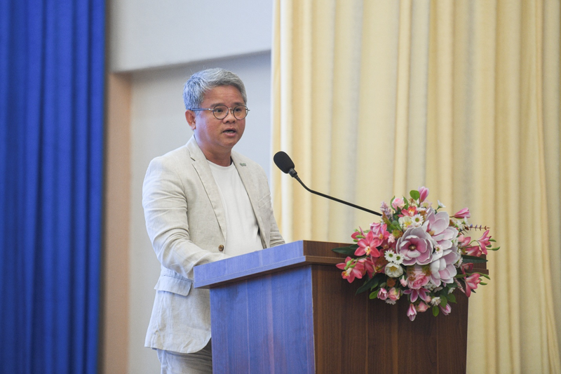 Ông Đặng Nguyễn Ngữ - Tổng Giám đốc Schneider Electric Việt Nam và Campuchia, phát biểu tại sự kiện.