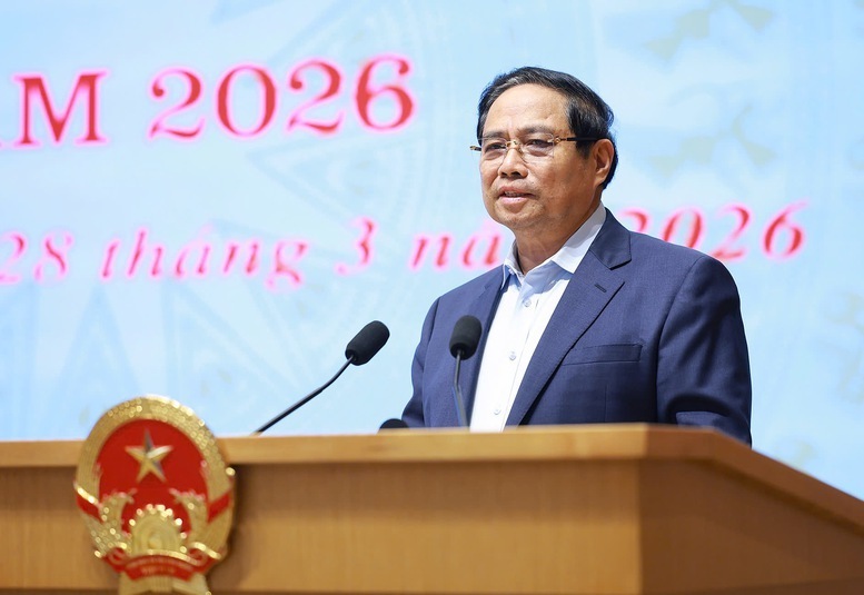 Thủ tướng Chính phủ Phạm Minh Chính phát biểu tại phiên họp lần thứ hai năm 2026 của Ban Chỉ đạo. Ảnh: VGP/Nhật Bắc