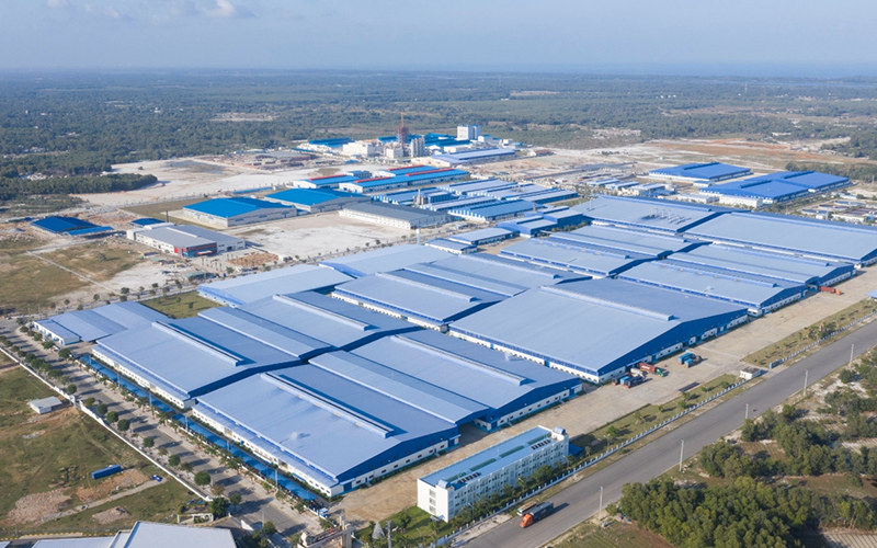 Khu công nghiệp Đông Phố Mới của tỉnh Lào Cai. Ảnh: T.H