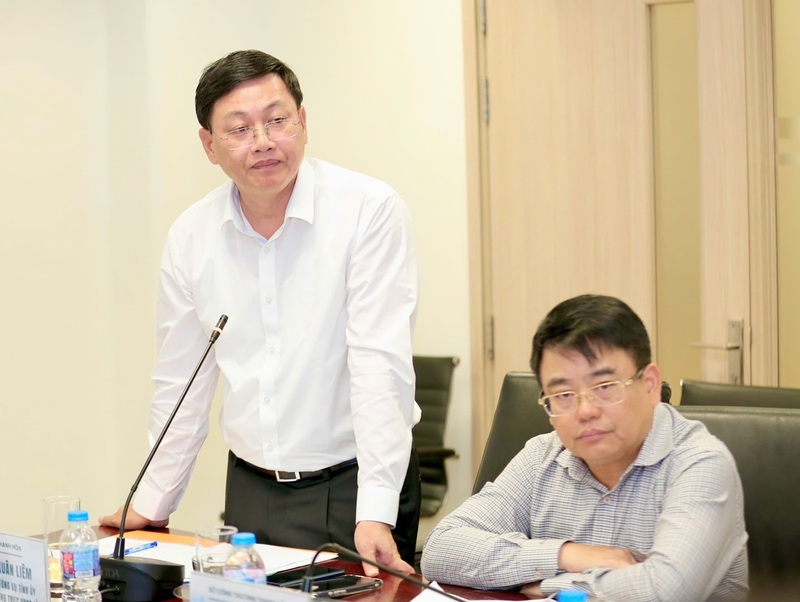 Ông Mai Xuân Liêm, Phó Chủ tịch Thường trực UBND tỉnh Thanh Hóa phát biểu tại buổi làm việc. Ảnh: Ngô Nhung