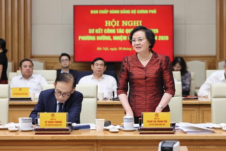 Phó Thủ tướng Chính phủ Phạm Thị Thanh Trà phát biểu - Ảnh: VGP/Nhật Bắc