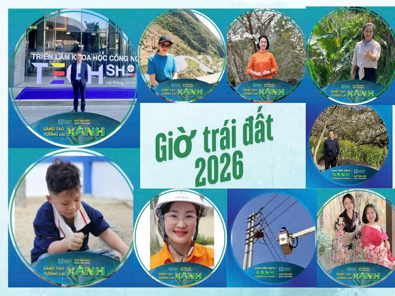 Công ty Điện lực Sơn La tích cực hưởng ứng Chiến dịch Giờ Trái đất 2026 thông qua thay ảnh đại diện và lan tỏa thông điệp trên mạng xã hội.