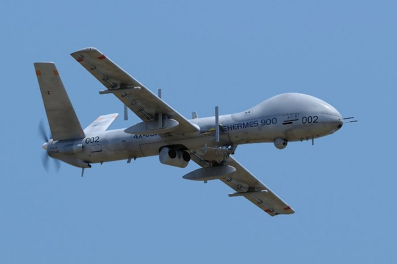 UAV Hermes 900 tích hợp trinh sát và tấn công, kiểm soát chiến trường. Ảnh: Elbit Systems