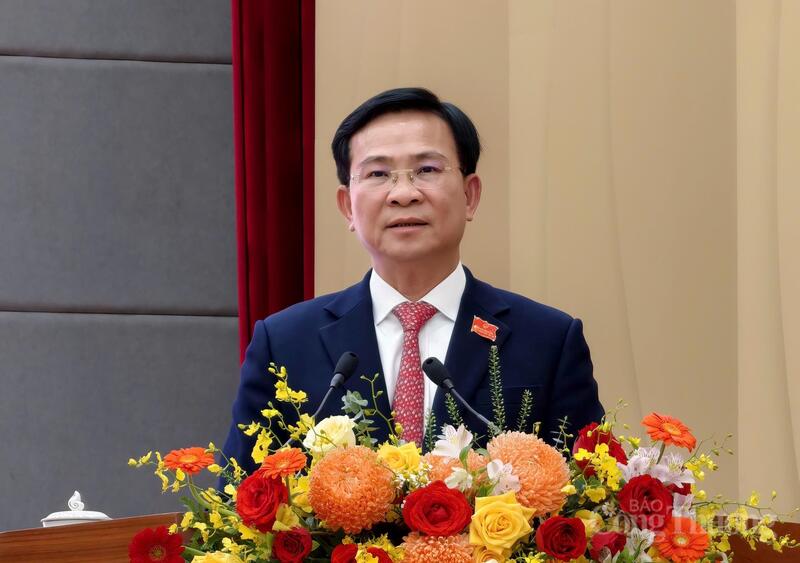 Ông Hồ Văn Mười, Phó Bí thư Tỉnh ủy, tiếp tục được bầu giữ chức Chủ tịch UBND tỉnh Lâm Đồng nhiệm kỳ 2026 – 2031. Ảnh: Lê Sơn