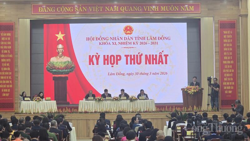 Quang cảnh Kỳ họp thứ nhất HĐND tỉnh Lâm Đồng khóa XI, nhiệm kỳ 2026 – 2031. Ảnh: Lê Sơn
