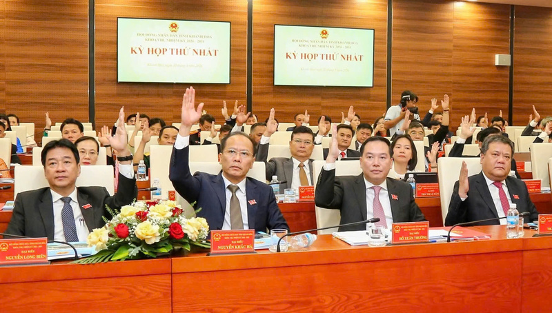 Quang cảnh Kỳ họp thứ nhất, HĐND tỉnh Khánh Hòa khóa VIII, nhiệm kỳ 2026 - 2031
