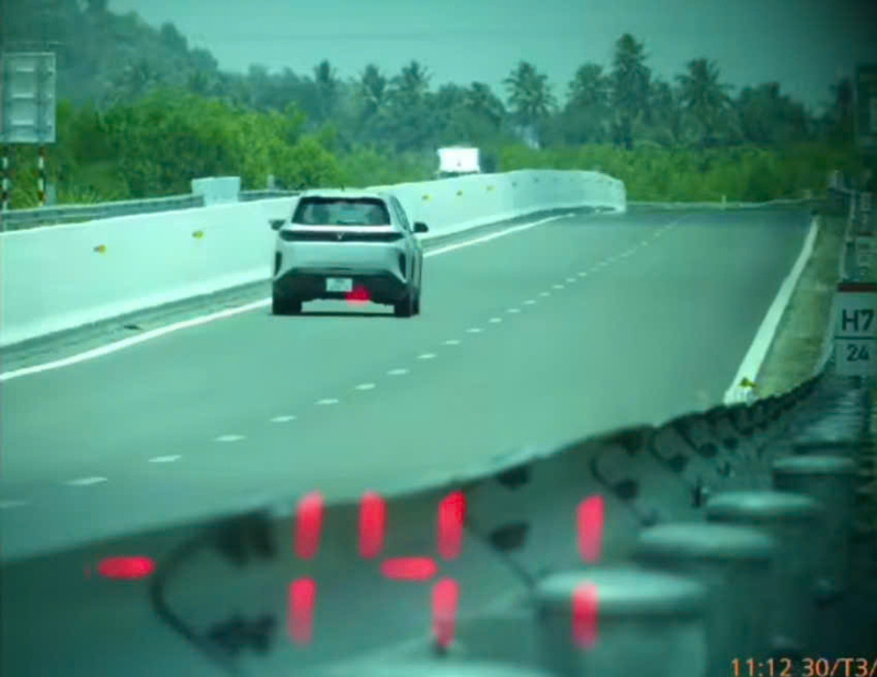 Một trường hợp vi phạm tốc độ trên cao tốc ngày 30/3. Ảnh: Cục Cảnh sát giao thông