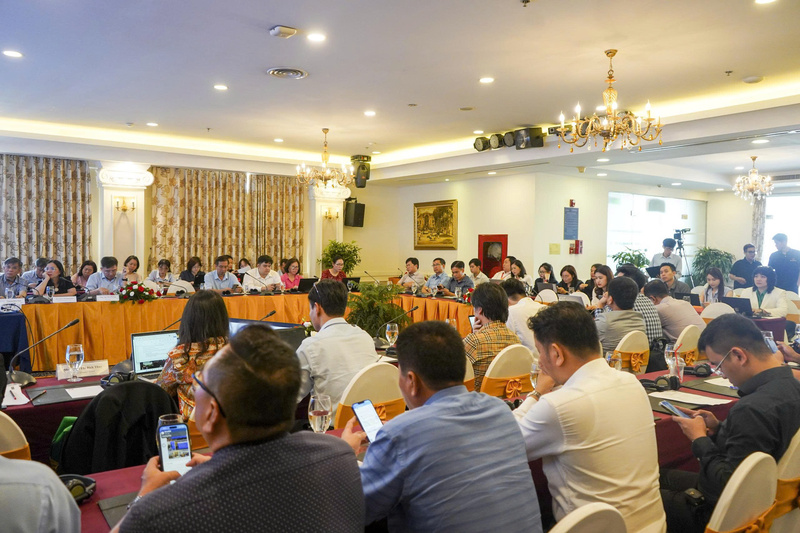 Hội thảo quy tụ khoảng 80 đại biểu đến từ các bộ, ngành, cơ quan thành phố, đối tác phát triển, viện nghiên cứu và khu vực tư nhân.